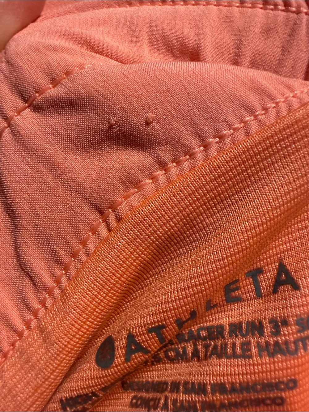 Athleta High Rise Mesh Racer Run 3” Shorts - Picture 6 of 6